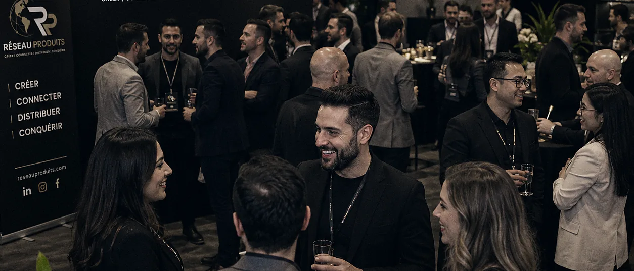 Les membres du réseau lors d'une soirée